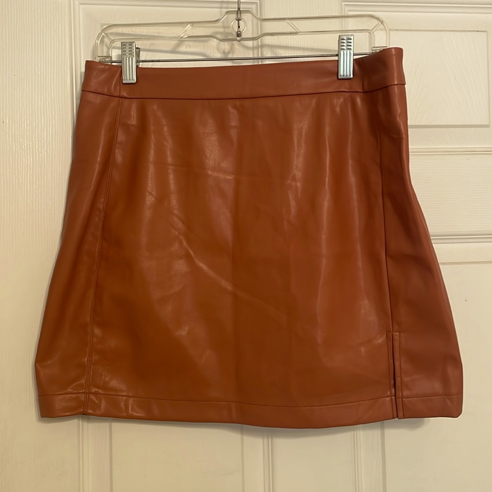 Pleather skirt